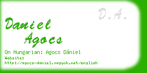 daniel agocs business card