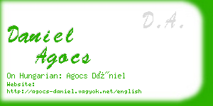 daniel agocs business card